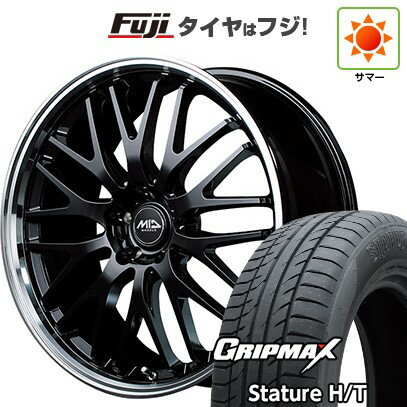 【新品国産車用5穴114.3】 夏タイヤ ホイール4本セット 225/55R19 グリップマックス スタチャー H/T BSW（限定） MID WHEELS エグゼ10 19インチ(送料無料)