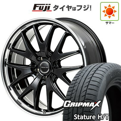 【新品国産車用5穴114.3】 夏タイヤ ホイール4本セット 225/65R17 グリップマックス スタチャー H/T BSW（限定） MID WHEELS エグゼ7 17インチ(送料無料)