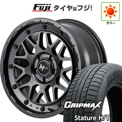 【新品国産車用5穴114.3】 夏タイヤ ホイール4本セット 225/65R17 グリップマックス スタチャー H/T BSW（限定） MID WHEELS NITRO POWER M29 スティンガー 17インチ(送料無料)