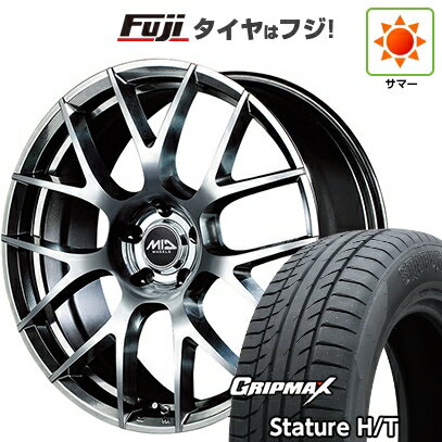 【新品国産車用5穴114.3】 夏タイヤ ホイール4本セット 225/50R18 グリップマックス スタチャー H/T BSW（限定） MID WHEELS MID EXCLUSIVE 027F 18インチ(送料無料)