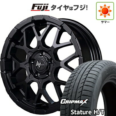 【新品国産車用5穴114.3】 夏タイヤ ホイール4本セット 225/50R18 グリップマックス スタチャー H/T BSW（限定） MID WHEELS NITRO POWER M28 バレットS 18インチ(送料無料)