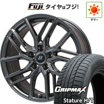 【新品国産車用5穴114.3】 夏タイヤ ホイール4本セット 225/50R18 グリップマックス スタチャー H/T BSW（限定） ブランドルライン ヴァレーゼ ディープグレー 18インチ(送料無料)