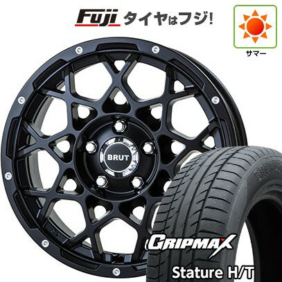 【新品国産車用5穴114.3】 夏タイヤ ホイール4本セット 225/65R17 グリップマックス スタチャー H/T BSW（限定） トライスター BRUT BR-55 7.5J 17インチ(送料無料)