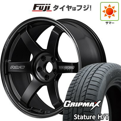 【新品国産車用5穴114.3】 夏タイヤ ホイール4本セット 235/55R19 グリップマックス スタチャー H/T BSW（限定） RAYS レイズ ボルクレーシング TE37 サーガ S-plus Black Shadow 8.5J 19インチ(送料無料)