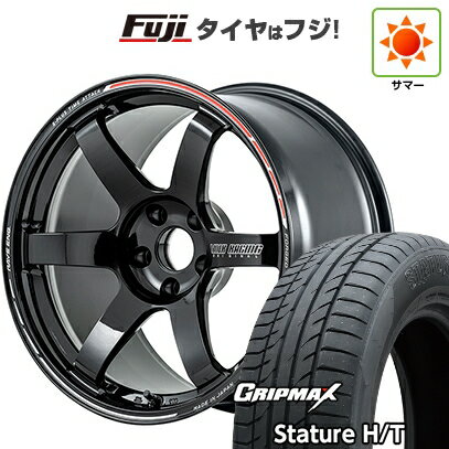【新品国産車用5穴114.3】 夏タイヤ ホイール4本セット 225/60R18 グリップマックス スタチャー H/T BSW（限定） RAYS レイズ ボルクレーシング TE37 サーガ S-plus TIME ATTACK 8J 18インチ(送料無料)