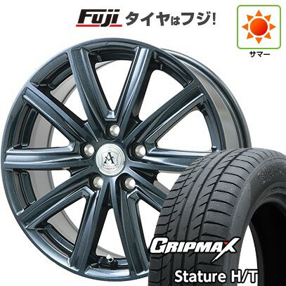 【新品国産車用5穴114.3】 夏タイヤ ホイール4本セット 225/50R18 グリップマックス スタチャー H/T BSW（限定） テクノピア アフロディーテ MZ 18インチ(送料無料)