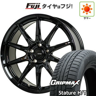 【新品国産車用5穴100】 夏タイヤ ホイール4本セット 225/55R18 グリップマックス スタチャー H/T BSW（限定） ホットスタッフ ジースピード G-05 18インチ(送料無料)