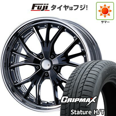 【新品国産車用5穴114.3】 夏タイヤ ホイール4本セット 235/55R19 グリップマックス スタチャー H/T BSW（限定） エムズスピード JJランチャ 8J 19インチ(送料無料)