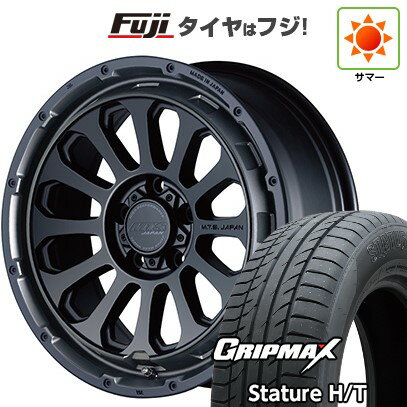 【新品国産車用5穴114.3】 夏タイヤ ホイール4本セット 225/65R17 グリップマックス スタチャー H/T BSW（限定） エムテクノ M.T.S.JAPAN X CROSS TW 7J 17インチ(送料無料)