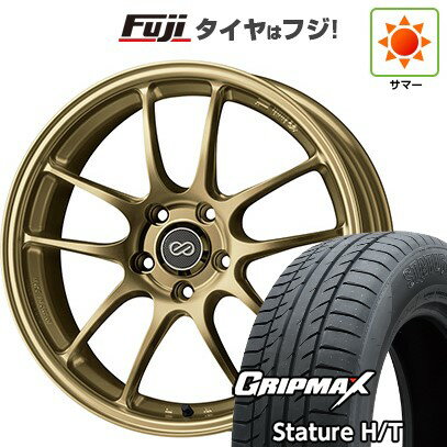【新品国産車用5穴114.3】 夏タイヤ ホイール4本セット 225/55R18 グリップマックス スタチャー H/T BSW（限定） ENKEI エンケイ PF01 18インチ(送料無料)