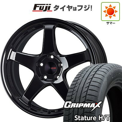 【新品国産車用5穴114.3】 夏タイヤ ホイール4本セット 235/55R18 グリップマックス スタチャー H/T BSW（限定） ENKEI エンケイ PerformanceLine PF05 フジオリジナルカラー 7.5J 18インチ(送料無料)