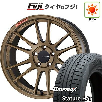 【新品国産車用5穴114.3】 夏タイヤ ホイール4本セット 225/50R18 グリップマックス スタチャー H/T BSW（限定） ENKEI エンケイ GTC01 RR チタニウムゴールド 18インチ(送料無料)