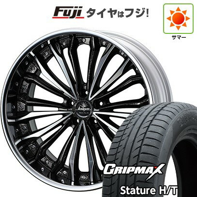 【新品国産車用5穴114.3】 夏タイヤ ホイール4本セット 225/55R19 グリップマックス スタチャー H/T BSW（限定） WEDS ウェッズ クレンツェ フェルゼン 19インチ(送料無料)