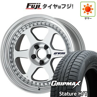 【新品国産車用5穴114.3】 夏タイヤ ホイール4本セット 225/50R18 グリップマックス スタチャー H/T BSW（限定） WORK ワーク マイスター L1 3P 18インチ(送料無料)
