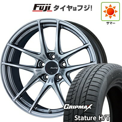 【新品国産車用5穴114.3】 夏タイヤ ホイール4本セット 225/60R18 グリップマックス スタチャー H/T BSW（限定） ENKEI エンケイ Racing NVR5 7.5J 18インチ(送料無料)