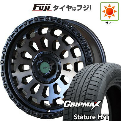 【新品国産車用5穴114.3】 夏タイヤ ホイール4本セット 225/65R17 グリップマックス スタチャー H/T BSW（限定） フォーバイフォーエンジニア エアージー ヴァルカン ゴーストエディション 17インチ(送料無料)