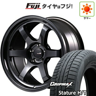【新品国産車用5穴114.3】 夏タイヤ ホイール4本セット 225/50R18 グリップマックス スタチャー H/T BSW（限定） MID WHEELS MID RACING R06 18インチ(送料無料)