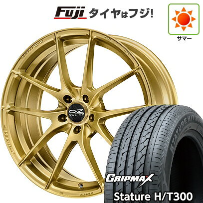 【新品国産車用5穴100】 夏タイヤ ホイール4本セット 225/55R18 グリップマックス スタチャー H/T300 BSW（限定） OZ レッジェーラHLT 8J 18インチ(送料無料)
