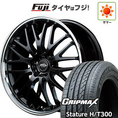 【新品国産車用5穴114.3】 夏タイヤ ホイール4本セット 225/55R19 グリップマックス スタチャー H/T300 BSW（限定） MID WHEELS エグゼ10 19インチ(送料無料)