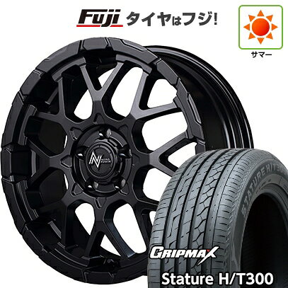 【新品国産車用5穴114.3】 夏タイヤ ホイール4本セット 225/55R18 グリップマックス スタチャー H/T300 BSW（限定） MID WHEELS NITRO POWER M28 バレットS 7J 18インチ(送料無料)