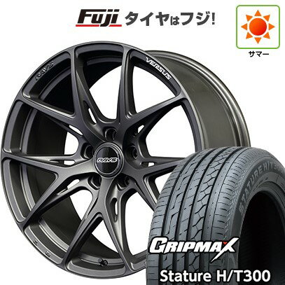 【新品国産車用5穴114.3】 夏タイヤ ホイール4本セット 225/55R19 グリップマックス スタチャー H/T300 BSW（限定） RAYS レイズ ベルサス VV21S 19インチ(送料無料)
