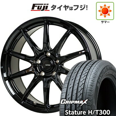【新品国産車用5穴114.3】 夏タイヤ ホイール4本セット 225/55R18 グリップマックス スタチャー H/T300 BSW（限定） ホットスタッフ ジースピード G-05 7J 18インチ(送料無料)