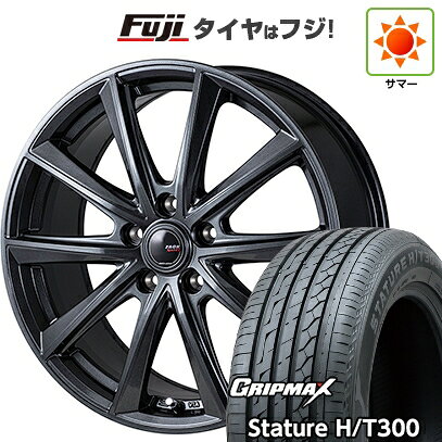 【新品国産車用5穴114.3】 夏タイヤ ホイール4本セット 225/55R18 グリップマックス スタチャー H/T300 BSW（限定） モンツァ ZACK Sport-FT 7.5J 18インチ(送料無料)