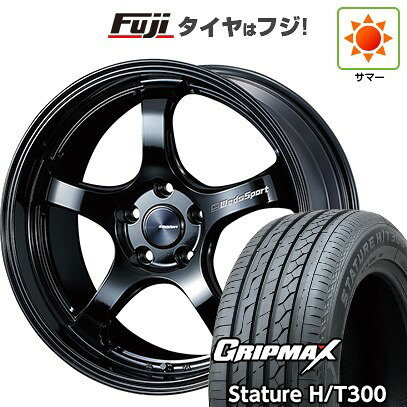 【新品国産車用5穴114.3】 夏タイヤ ホイール4本セット 225/55R19 グリップマックス スタチャー H/T300 BSW(限定2024年製) WEDS ウェッズスポーツ RN-05M 8J 19インチ(送料無料)