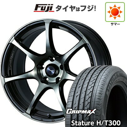 樂天商城 - 【新品国産車用5穴114.3】 夏タイヤ ホイール4本セット 225/55R18 グリップマックス スタチャー H/T300 BSW（限定） WEDS ウェッズ ウェッズスポーツ SA-75R 7.5J 18インチ(送料無料)