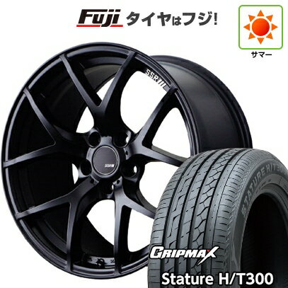 【新品国産車用5穴100】 夏タイヤ ホイール4本セット 225/55R18 グリップマックス スタチャー H/T300 BSW（限定） SSR GT GTV03 18インチ(送料無料)