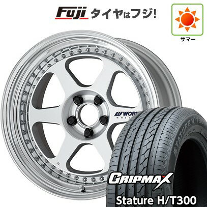 【新品国産車用5穴114.3】 夏タイヤ ホイール4本セット 225/60R18 グリップマックス スタチャー H/T300 BSW（限定） WORK ワーク マイスター L1 3P 18インチ(送料無料)