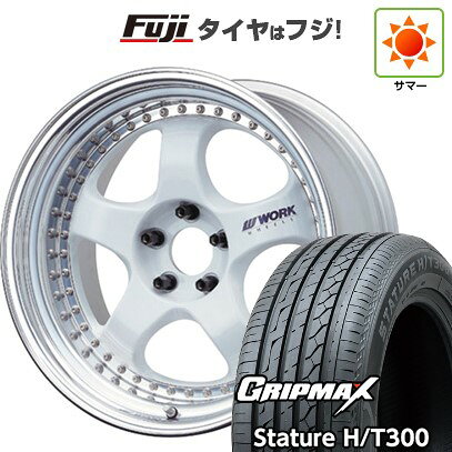 樂天商城 - 【新品国産車用5穴114.3】 夏タイヤ ホイール4本セット 225/55R19 グリップマックス スタチャー H/T300 BSW(限定2024年製) WORK ワーク マイスター S1 3P 8J 19インチ(送料無料)