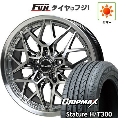 【新品国産車用5穴114.3】 夏タイヤ ホイール4本セット 225/55R18 グリップマックス スタチャー H/T300 BSW（限定） ホットスタッフ プレシャス アストM5 8J 18インチ(送料無料)