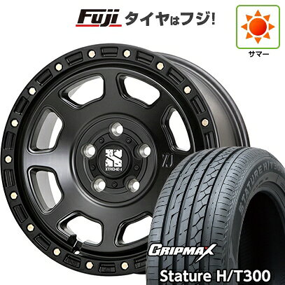 【新品国産車用5穴114.3】 夏タイヤ ホイール4本セット 225/60R18 グリップマックス スタチャー H/T300 BSW（限定） MLJ エクストリームJ XJ07 8J 18インチ(送料無料)