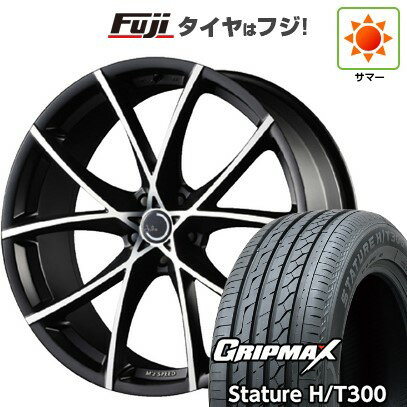 【新品国産車用5穴114.3】 夏タイヤ ホイール4本セット 225/55R19 グリップマックス スタチャー H/T300 BSW(限定2024年製) エムズスピード ジュリア フルスロットル 8J 19インチ(送料無料)