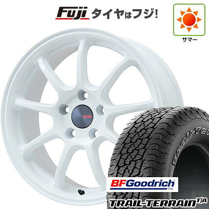 【新品国産車用5穴114.3】 夏タイヤ ホイール4本セット 225/65R17 BFグッドリッチ トレールテレーンT/A ORWL ENKEI エンケイ PerformanceLine PF09 フジオリジナルカラー 7J 17インチ(送料無料)