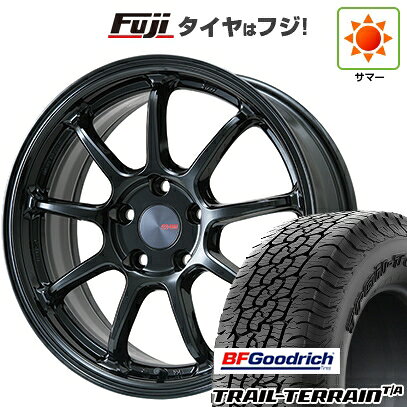 【新品国産車用5穴114.3】 夏タイヤ ホイール4本セット 235/60R18 BFグッドリッチ トレールテレーンT/A RBL ENKEI エンケイ PerformanceLine PF09 フジオリジナルカラー 7.5J 18インチ(送料無料)