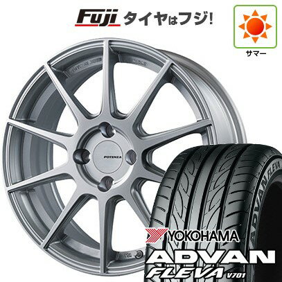 【新品国産車用4穴100】 夏タイヤ ホイール4本セット 195/50R16 ヨコハマ アドバン フレバV701 ブリヂストン ポテンザ SW010 16インチ(送料無料)