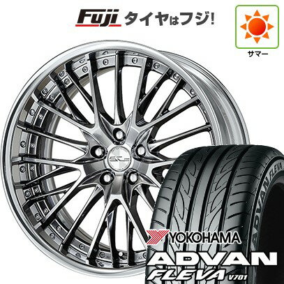 【新品国産車用5穴114.3】 夏タイヤ ホイール4本セット 225/35R20 ヨコハマ アドバン フレバV701 WORK ワーク シュヴァート SG2 20インチ(送料無料)