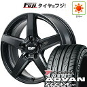 【新品国産5穴114.3車】 夏タイヤ ホイール4本セット 205/55R17 ヨコハマ アドバン フレバV701 MID WHEELS MID EXCLUSIVE 050F CG 17インチ(送料無料) サマータイヤ(2)