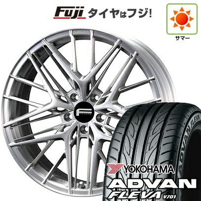 【新品国産車用5穴114.3】 夏タイヤ ホイール4本セット 225/35R20 ヨコハマ アドバン フレバV701 ケー..