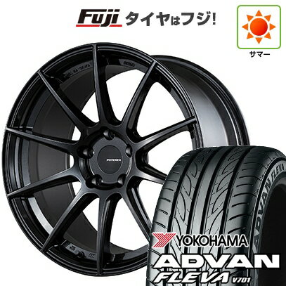 【新品国産車用5穴100】 夏タイヤ ホイール4本セット 215/40R18 ヨコハマ アドバン フレバV701 ブリヂストン ポテンザ SW010 18インチ(送料無料)
