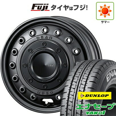 【新品 軽自動車】軽トラ 軽バン 夏タイヤ ホイール4本セット 145/80R12 80/78N ダンロップ エナセーブ VAN01 クリムソン ディーン コロラド 4J 12インチ(送料無料)