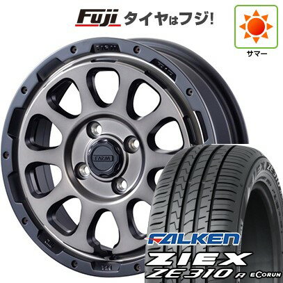【新品国産4穴100車】 夏タイヤ ホイール4本セット 195/45R16 ファルケン ジークス ZE310R エコラン(限定) モーターファーム ファームD10 16インチ(送料無料) サマータイヤ