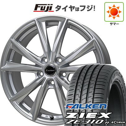 【新品国産車用5穴114.3】 夏タイヤ ホイール4本セット 225/45R18 ファルケン ジークス ZE310R エコラン(限定) ホットスタッフ エクスターST 18インチ(送料無料)