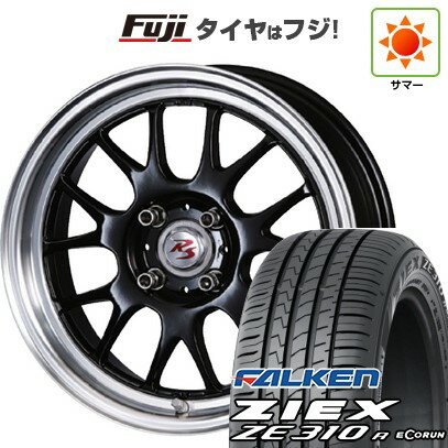 【新品国産4穴100車】 夏タイヤ ホイール4本セット 185/55R15 ファルケン ジークス ZE310R エコラン(限定) クリムソン RS ST AIRモノブロック 15インチ(送料無料) サマータイヤ