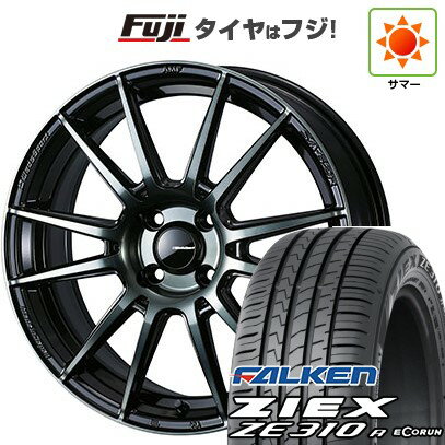 【新品国産車用4穴100】 夏タイヤ ホイール4本セット 175/65R15 ファルケン ジークス ZE310R エコラン(限定) WEDS ウェッズスポーツ SA-62R 15インチ(送料無料)