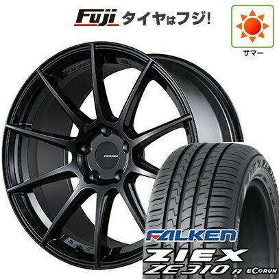 【新品国産車用5穴100】 夏タイヤ ホイール4本セット 215/40R18 ファルケン ジークス ZE310R エコラン(限定) ブリヂストン ポテンザ SW010 18インチ(送料無料)