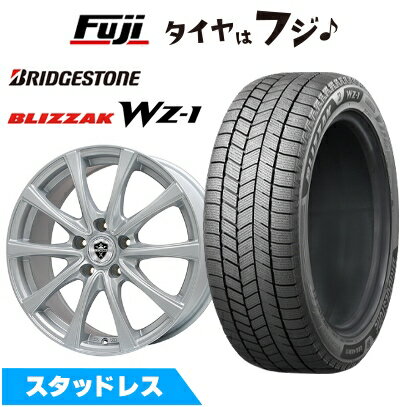【新品】ノア/ヴォクシー スタッドレスタイヤ ホイール4本セット 195/65R15 ブリヂストン ブリザック WZ-1 エルベ エステローザ FSV シルバー 6J 15インチ(送料無料)