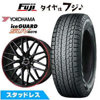 【新品】輸入車用 MINI（U25） スタッドレスタイヤ ホイール4本セット 225/60R17 ヨコハマ アイスガード SUV G075 ビッグウエイ EURO BAHN ニュルブルグMTX(マットブラック/レッドリム) 7.5J 17インチ(送料無料)